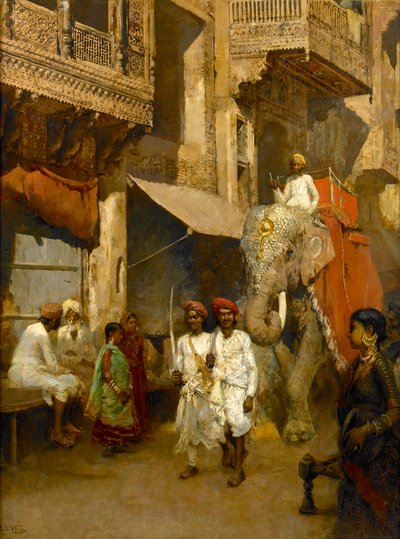 Promenade på en indisk gate av Edwin Lord Weeks