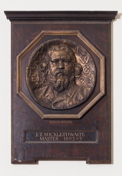 Medalje med John T. Micklethwaite, ca. 1893 av Edwin Roscoe Mullins