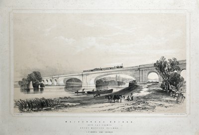 Maidenhead Bridge over Themsen, Great Western Railway av Edwin Thomas Dolby