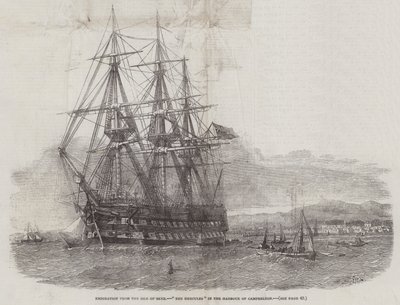 Emigrasjon fra Isle of Skye, The Hercules i havnen i Campbellton av Edwin Weedon
