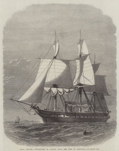 HMS Galatea, på oppdrag fra kaptein HRH hertugen av Edinburgh av Edwin Weedon