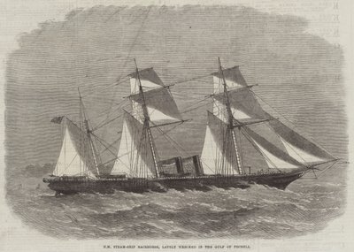 HM Steam-Ship Racehorse, nylig vraket i Pechelibukta av Edwin Weedon