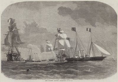Hennes Majestet forlater Cherbourg av Edwin Weedon