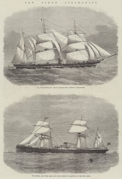 Nye Screw Steam-Ships av Edwin Weedon