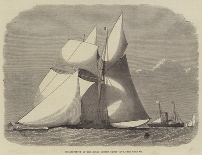 Seilkamp av Royal London Yacht Club av Edwin Weedon