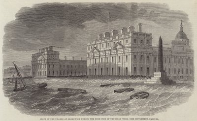Themsen i Greenwich under høyvannet i torsdagsuken av Edwin Weedon