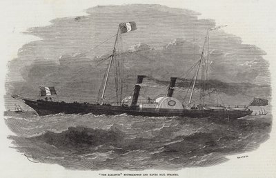 The Alliance Southampton og Havre Mail Steamer av Edwin Weedon