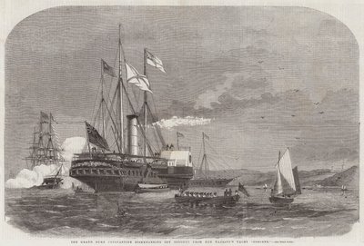Storhertugen Konstantin går i land utenfor Osborne fra Hennes Majestets Yacht Osborne av Edwin Weedon