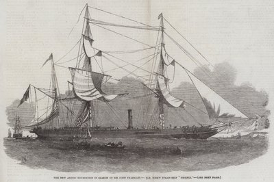 Den nye arktiske ekspedisjonen på jakt etter Sir John Franklin, HM Screw Steam-Ship Phoenix av Edwin Weedon