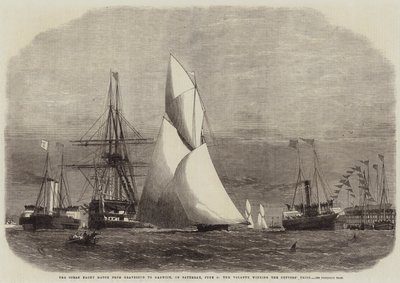 The Ocean Yacht Match fra Gravesend til Harwich, lørdag 4. juni, vant Volante Cutters' Prize av Edwin Weedon