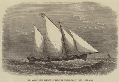 The South Australian Newspaper Press Boat, Port Adelaide av Edwin Weedon