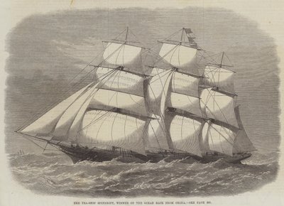 The Tea-Ship Spindrift, vinner av Ocean Race fra Kina av Edwin Weedon
