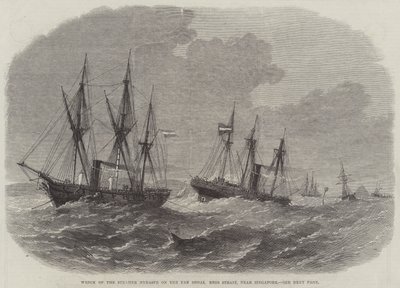 Vraket av Steamer Hydaspe på Pan Shoal Rhio-stredet, nær Singapore av Edwin Weedon