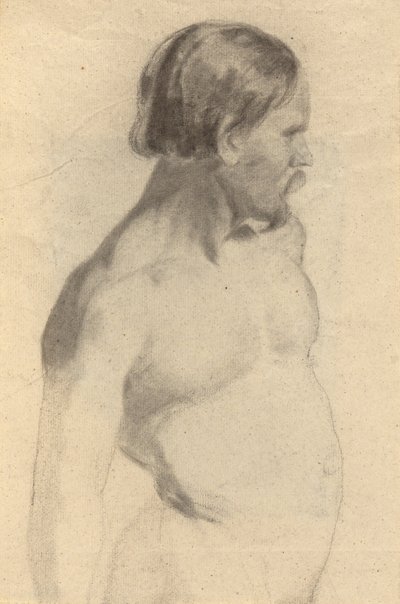 Male Nude (recto); Boots, sketch for The Signing of the Compact of the Mayflower (verso)   1354151   no       norwegian Successfully Translated  Original: Den gennempryglede Don Quixote føres hjem Translat: Den gennempryglede Don Quixote føres hjem 1262540 av Edwin White
