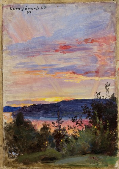 Solnedgang av Eero Järnefelt