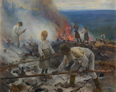 Under åket (Å brenne kratt) av Eero Järnefelt
