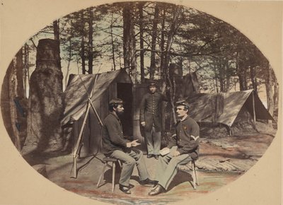 Life in Camp, 6th Corps hovedkvarter, ca. 1864. av Egbert Guy Fowx