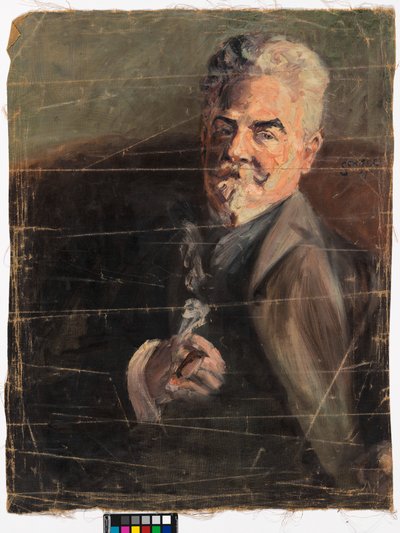 Portrett av Leopold Czhiaczek av Egon Schiele