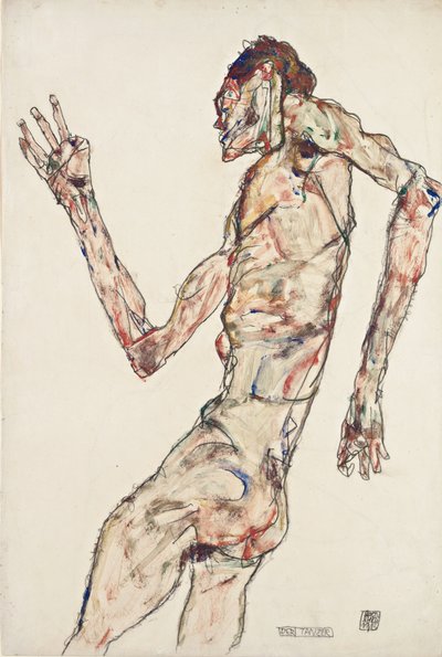 Danseren av Egon Schiele