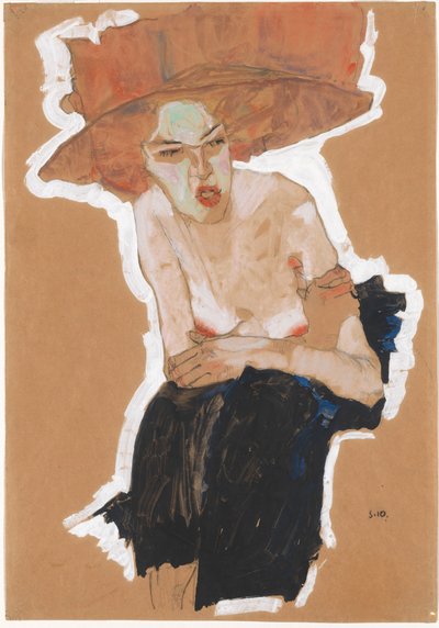 Den hånlige kvinnen av Egon Schiele