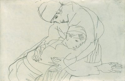 Omfavnelse, 1914 av Egon Schiele