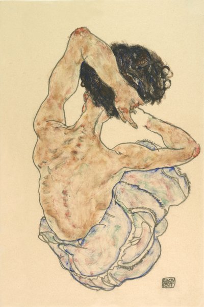 Kvinnelig akt, 1917. av Egon Schiele