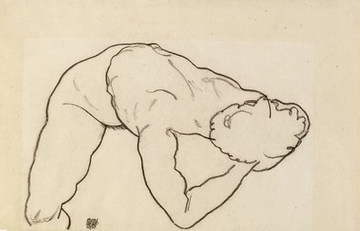 Naken kvinne, 1918 av Egon Schiele