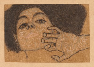 Hodet til en kvinne av Egon Schiele