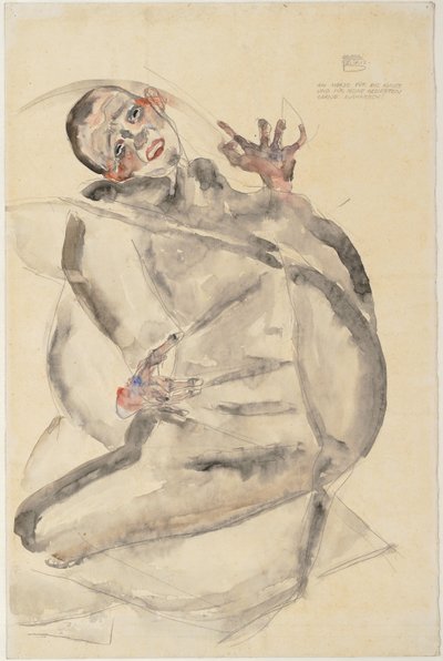 Jeg vil gjerne tåle for kunst og mine kjære, 1912 av Egon Schiele