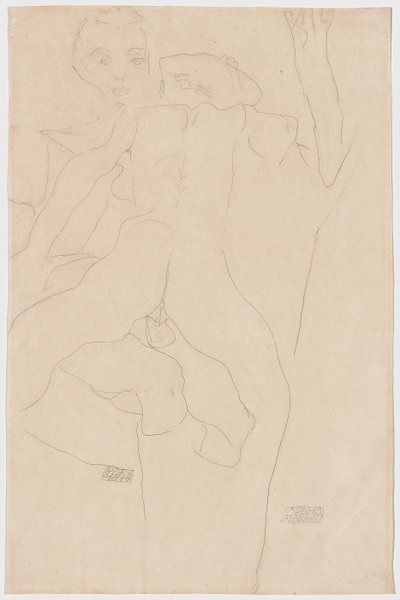 elskere Kjærestepar, 1911 av Egon Schiele
