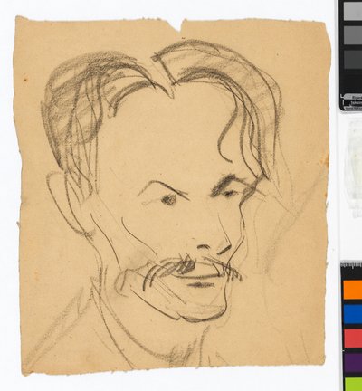 Portrett av Anton Peschka av Egon Schiele