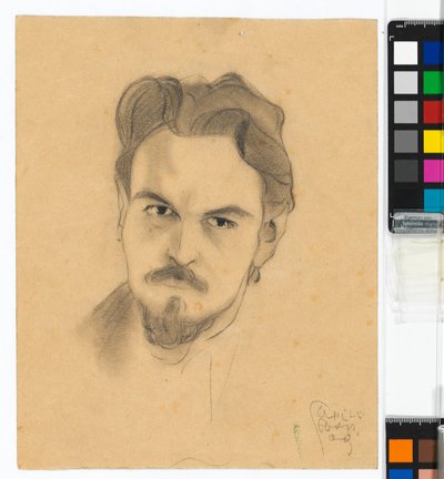 Portrettstudie av Anton Peschka av Egon Schiele