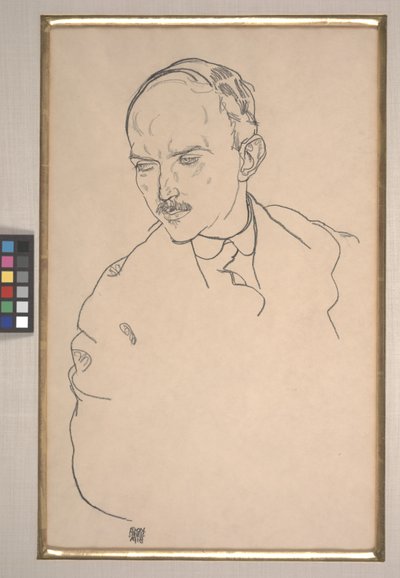 Portrett av Guido Arnot av Egon Schiele