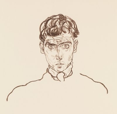 Portrett av Paris av Gutersloh, 1918. av Egon Schiele