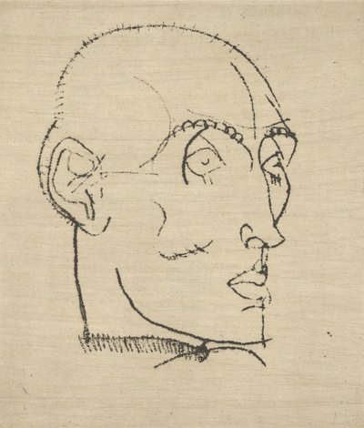 Portrett av en mann, 1914. av Egon Schiele