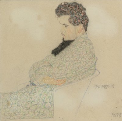 Portrett av komponisten Arthur Löwenstein, 1909 av Egon Schiele