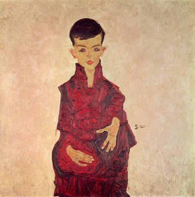 Rainerbub (Portrett av Herbert Rainer i en alder av rundt 6 år) 1910 av Egon Schiele