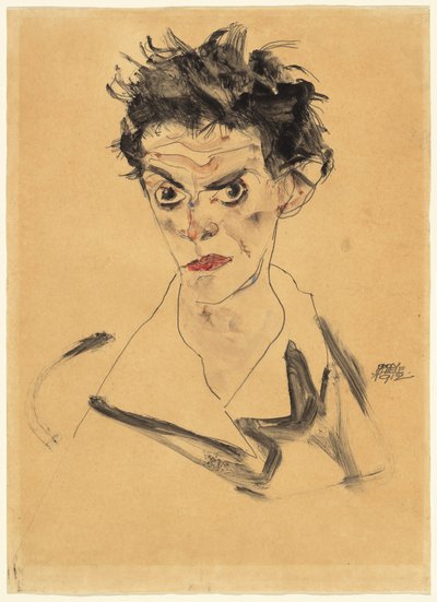 Selvportrett av Egon Schiele