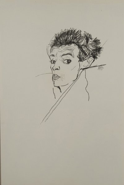 Selvportrett, 1913 av Egon Schiele
