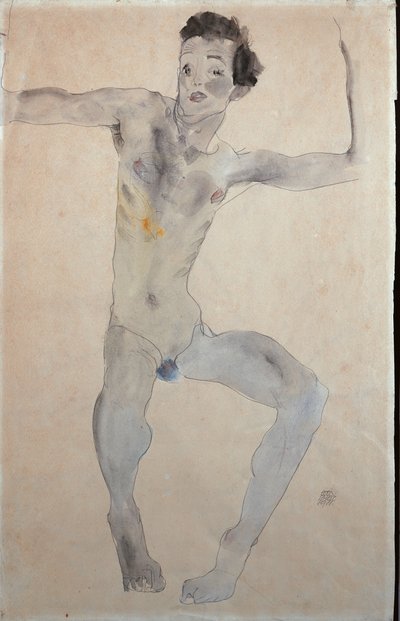 Selvportrett, 1911 av Egon Schiele