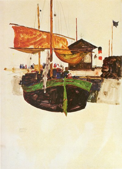 Skip i Triesten: nn av Egon Schiele