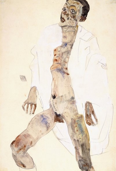 Stående mann av Egon Schiele