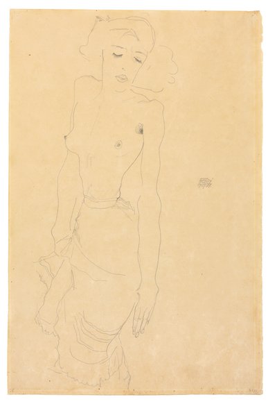 Stående kvinne, 1911 av Egon Schiele