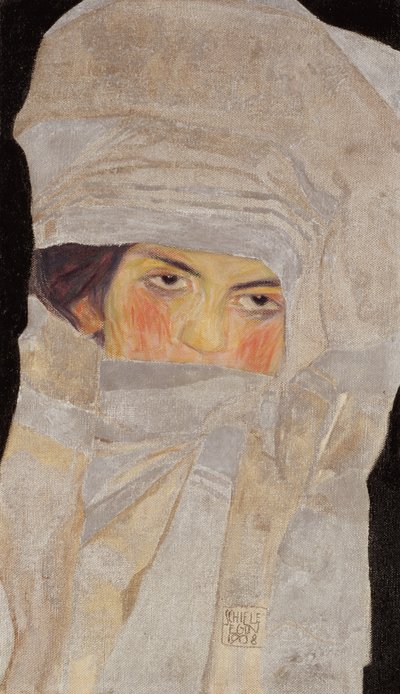 Kunstnerens søster, Melanie, 1908 av Egon Schiele