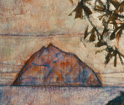 Versinkende Sonne (olje på lerret) av Egon Schiele