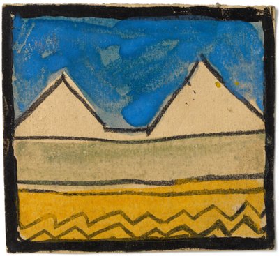 Veggdekorasjonsdesign, 1918 av Egon Schiele