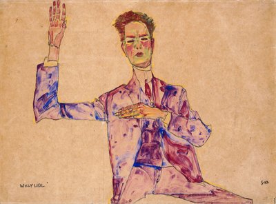 Willy Lidl, 1910 av Egon Schiele