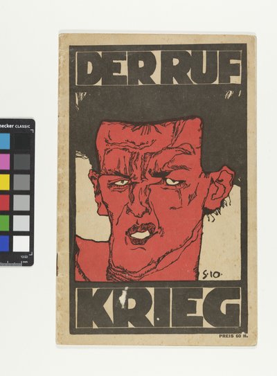 Tidsskriftet «Der Ruf» - spesialnummeret «Krig» av Egon Schiele
