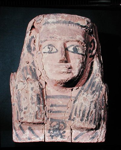 Sarkofag (malt palmetre) av Egyptian