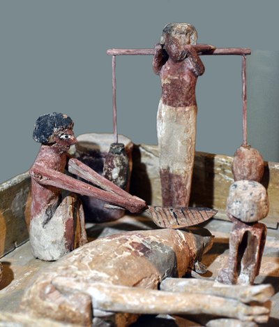 Modell av en slakterbutikk, Egypt, ca. 2000-1700 f.Kr av Egyptian 12th Dynasty